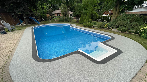 Rubber Pool Deck Surfacing in Hicksville, NY