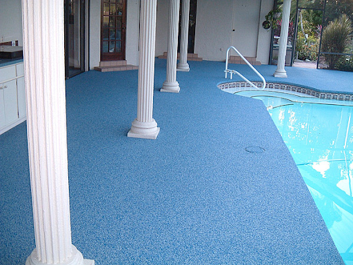 Rubber Pool Deck Surfacing in Hicksville, NY