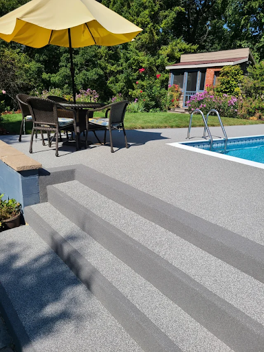 Rubber Pool Deck Surfacing in Hicksville, NY